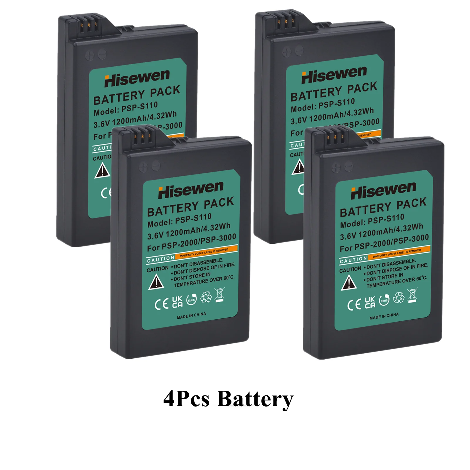 Batterie Rechargeable 2400mAh Pour PSP 2000/3000 (Slim & Lite) - Neuf