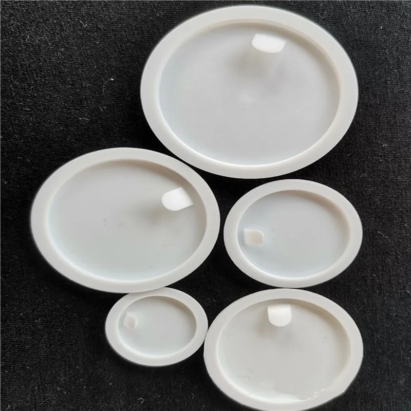 100pcs/Lot New Glass Cream Bottle Hand-Pull Gasket Cover Hand-held Cap Cosmetic Packaging Mouth Pad PEPP Bottle Cap Gasket White
