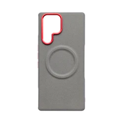 Magnetic Soft TPU & Diamond Pattern Leather Anti - Fingerprint Protective Case for ZTE nubia Red Magic 11S Pro (Grey)