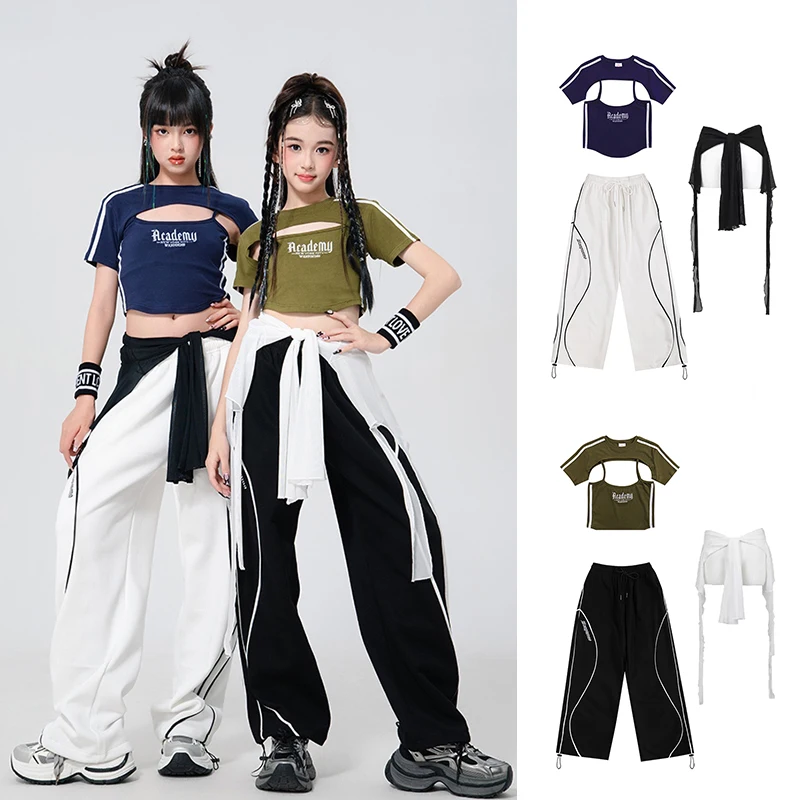 K-PoP Clothes Children's cool hiphop dance outfit Girls' main image 1