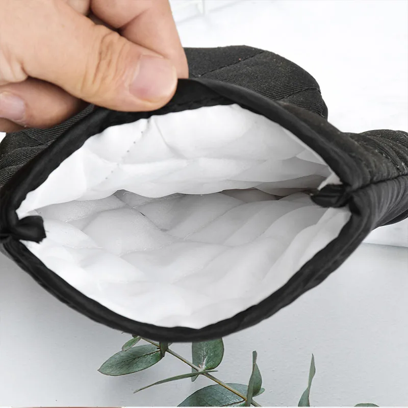 Kitchen Gloves 1/2Pc Heat-Insulation Oven Glove Fingerless Mittens Baking Supplies