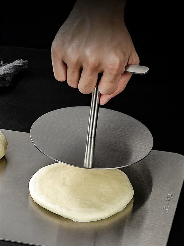 Kitchen Tool Stainless Steel Round Tortilla Press with Handle for Household Hand Pressure Pie Crust Cookie Pastry Kitchen Tools tortilla press