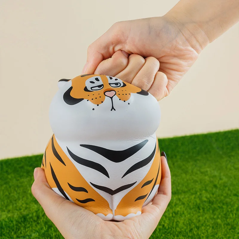 

Decompression Squeeze Toy Fat Tiger Funny Shape Slow Rebound PU Slow Rising Stress Relief Toys Interesting Gift