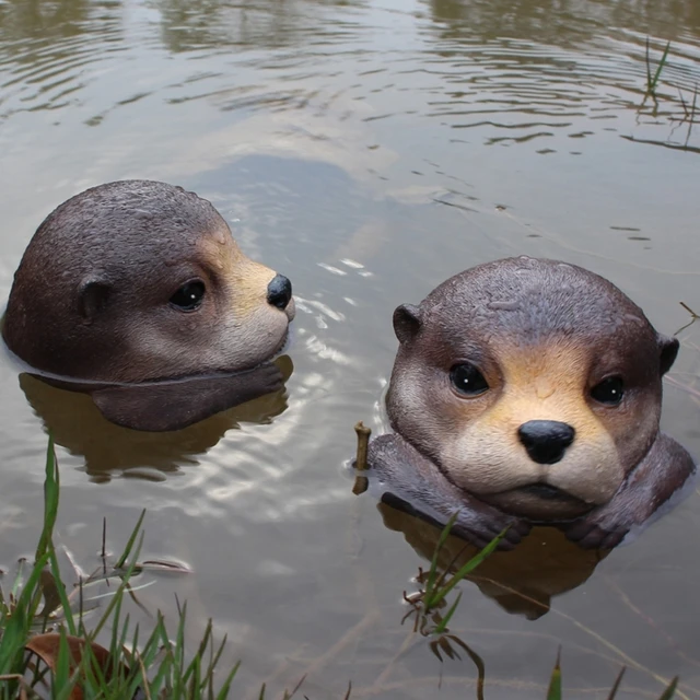 カワウソ 置物 f6414.jpg