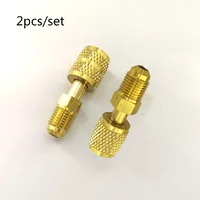 Adaptateur de charge de réfrigération R410a, coupleurs rapides 5/16 SAE F vers 1/4 SAE M Flare 5/16 SAE M à 1/4 SAE pour climatiseur 5