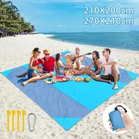 Waterproof Beach Mat Extra Large Outdoor Camping Mat Blanket Folding Sand Free Pocket Mattress Portable Lightweight Picnic Mats 2
