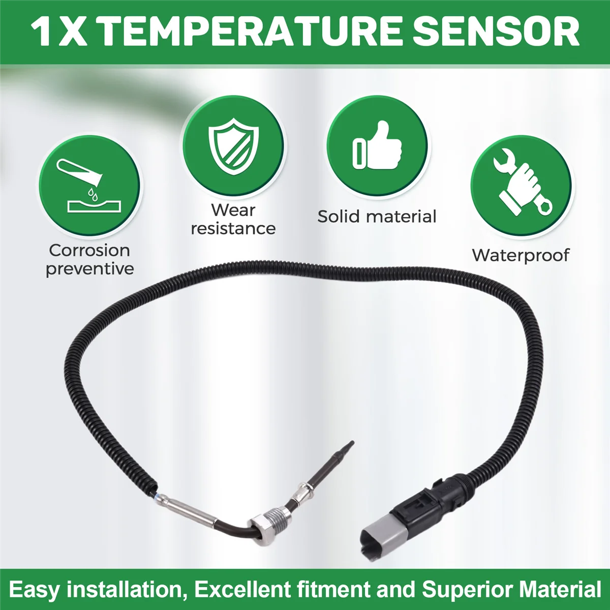21225020 Car Gas Temperature Sensor Fits for Volvo Mack 12-19 D11 D13 D16 / MP7 MP8 MP10