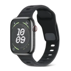 Premium Silicone Strap - High-Quality Wristband for 38mm-40mm-41mm (Black)