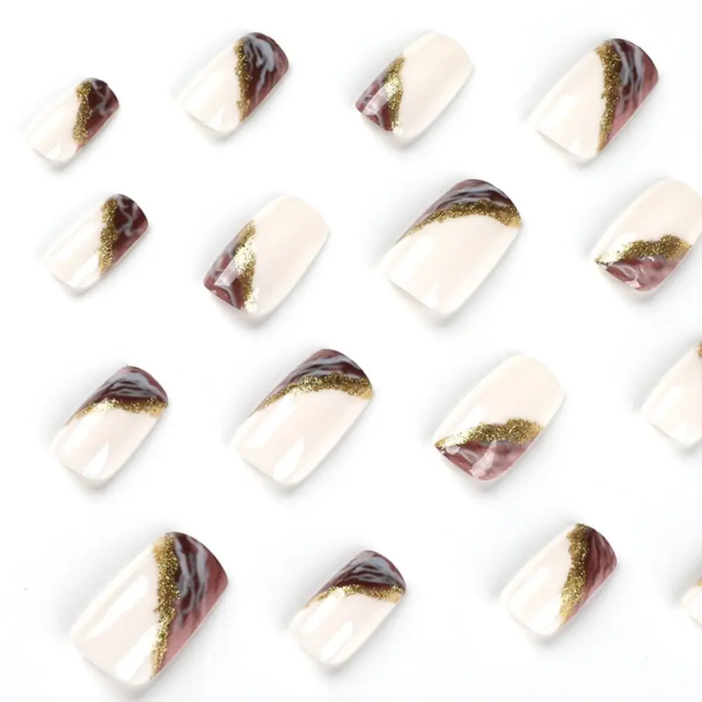 24Pcs Detachable Square False Nails