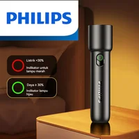 Philips 2024 New EDC Portable Flashlight Rechargeable LED Flashlights for Defensa Personal Self Defense Camping Hiking 1