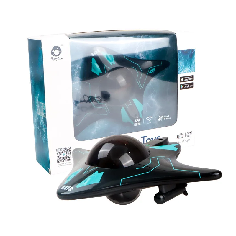 Mini WIFI RC Boat Six-way Submarine Diving Real-time Transmission Underwater Camera Speedboat Photo Video Toys Christmas Gifts 6