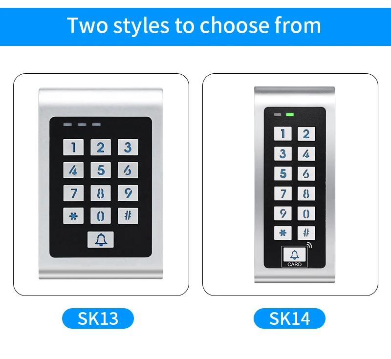 Tuya Wifi Metal Case Access Control Keypad Backlight Anti-Vandal Temporary Passw