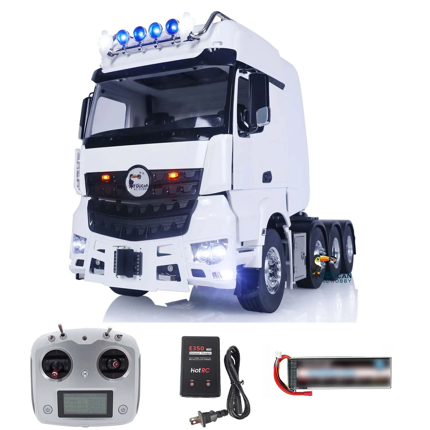 LESU 8X8 RC Tractor Truck Model W/ Metal Chassis 1/14 4 Axles 3363 RTR Radio Control Car Assembled Light Sound System THZH1537 2
