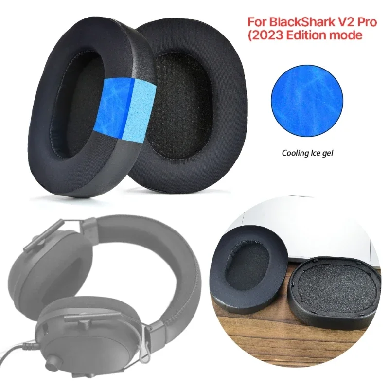 

Soft Ear Pads Ear Cushions for Razer BlackShark V2 2023 Headphone Earmuff Earcups Block Noise EarPads Easy-to-Wear