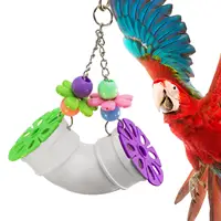 Multicolored Parrot Toys Pipeline Bird Chewing Toy Cage Hanging Accessory 1