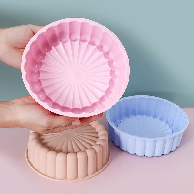 4 6 8 Inch Round Cake Silicone Cheesecake Pan Baking Forms For Pastry  Accessories Tools Food Grade Silicone Mould - AliExpress