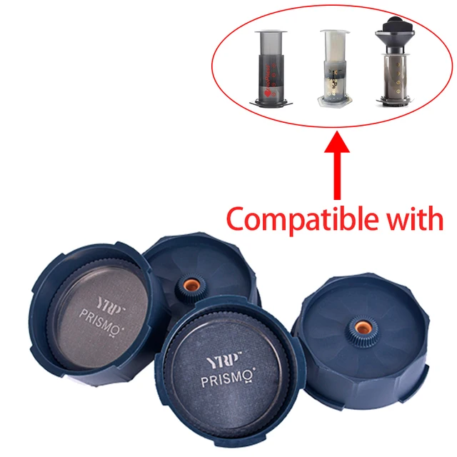 YRP Prismo Design French Press Espresso Portable Coffee Maker Stainless Steel Drip Filter Caps For Yuropress or coffeeParts 1