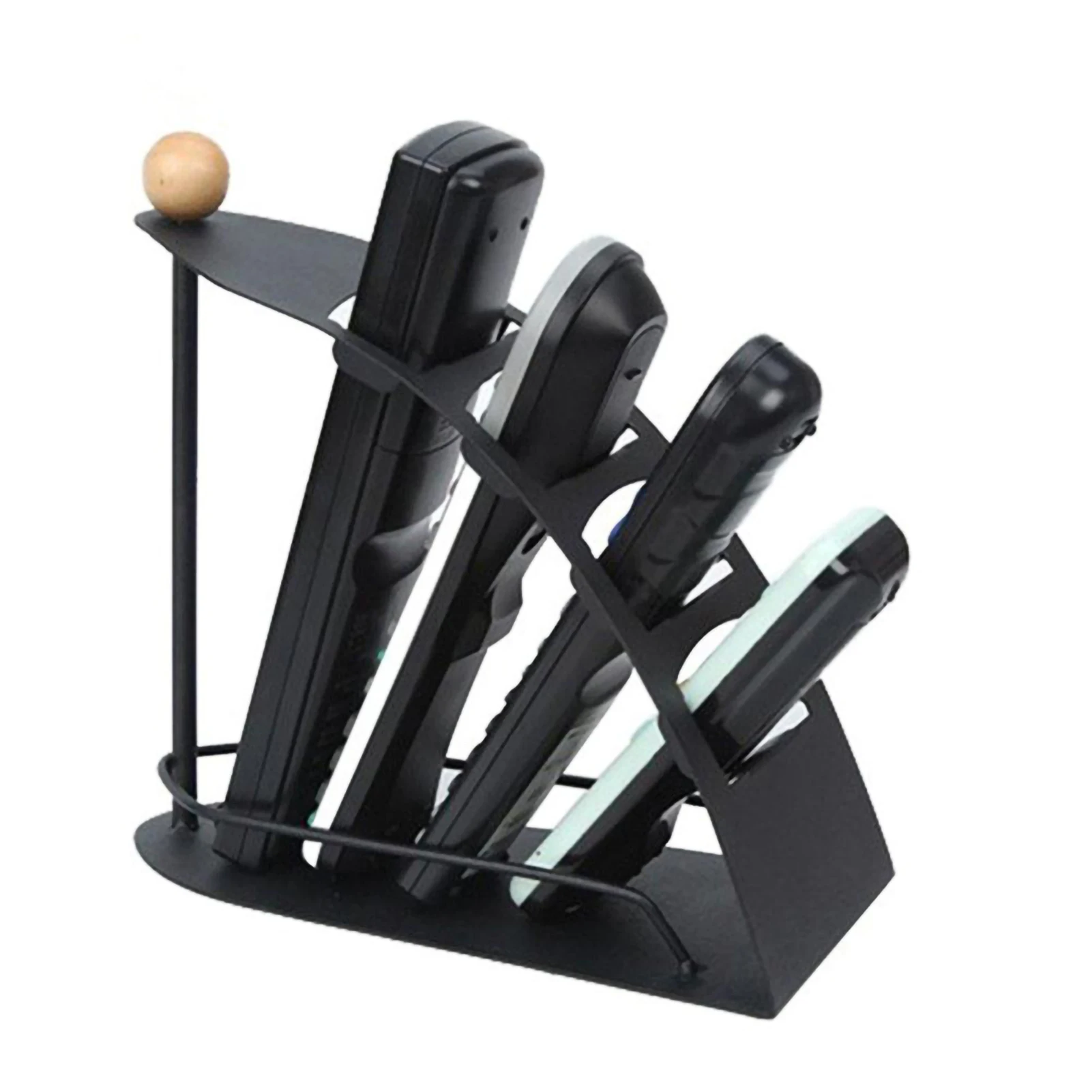 Tv Remote Controller Stand Holder 4-grid Desktop Storage Rack Organizer For Tv Air Conditioner Remote Control