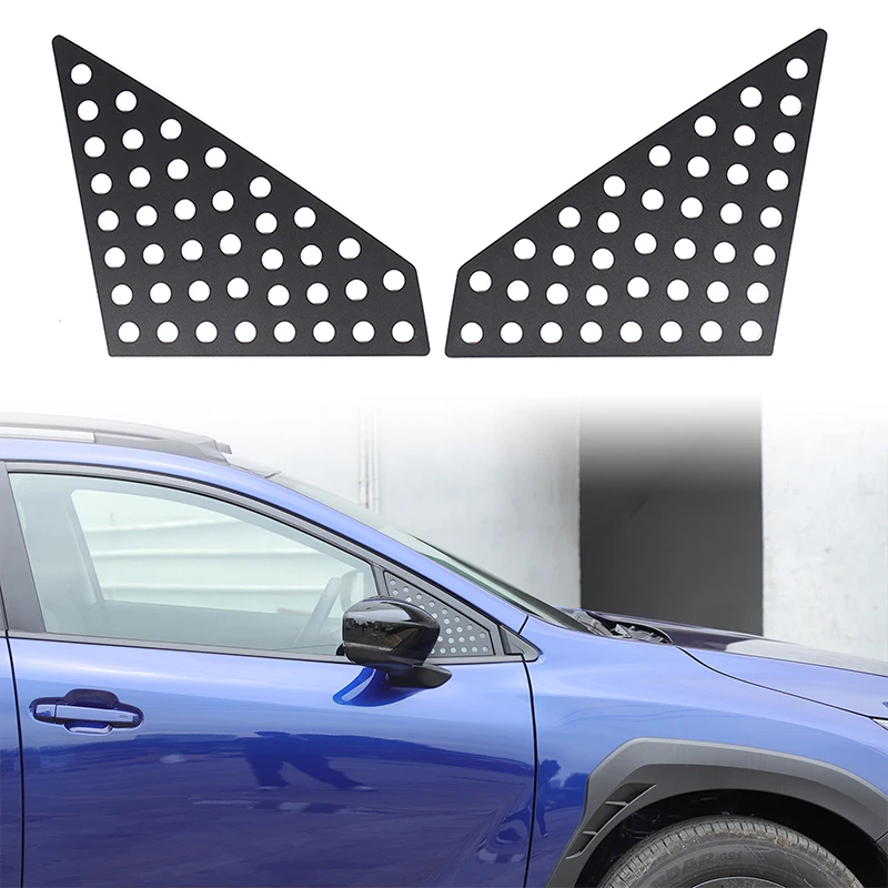 

Aluminum Alloy Car Rearview Mirror Side Triangle Wind Deflector Trim Cover For Subaru Crosstrek 2023 2024 Car Accessories