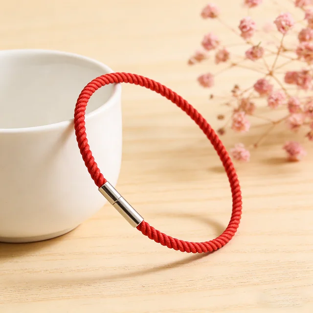 95529-52bb60.png Nouveau bracelet porte-bonheur en cordon 7 couleurs pour hommes et femmes, tissu de qualité A, cordon fin de 3 mm, bracelet cadeau de mariage, bracelet d'amitié, Pulsera Roja