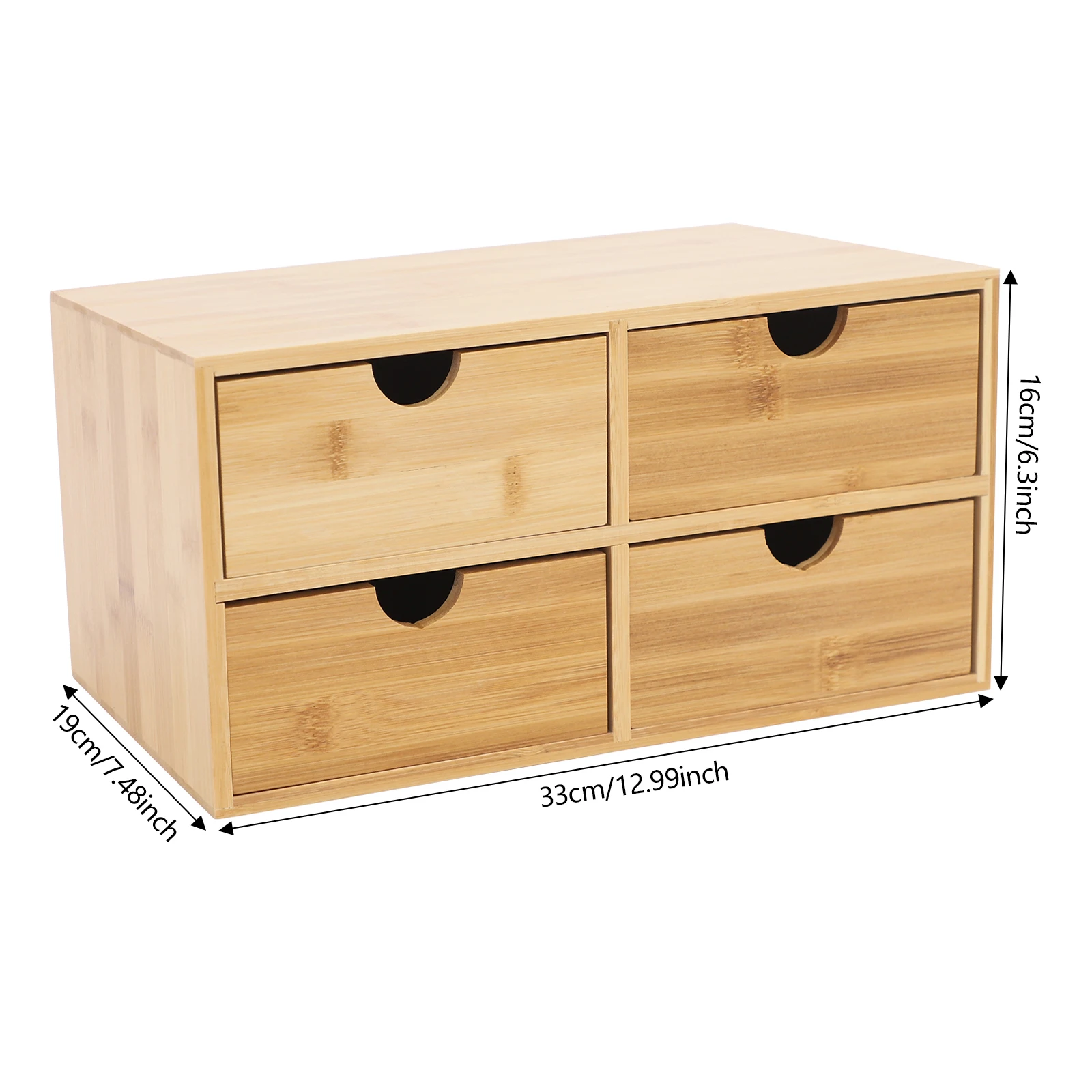 Organisateur de bureau en bambou, mini tiroir de bureau en bambou, boîte de rangement pour bureau et maison, aucun assemblage requis S2b7a215ced9545eb9f73cf97d6186c66t