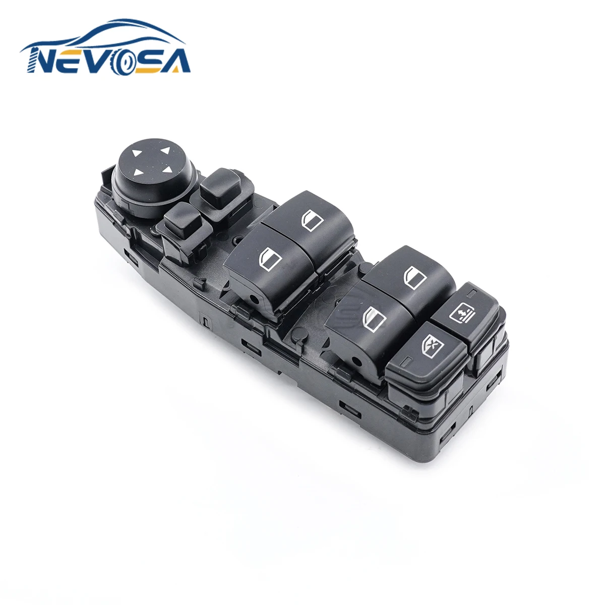 NEVOSA BMW 5 6 시리즈 F06 F07 F10 F11 X3 F25 드라이버 사이드 윈도우 리프터 스위치 마스터 제어 버튼 61319241956 61319241955