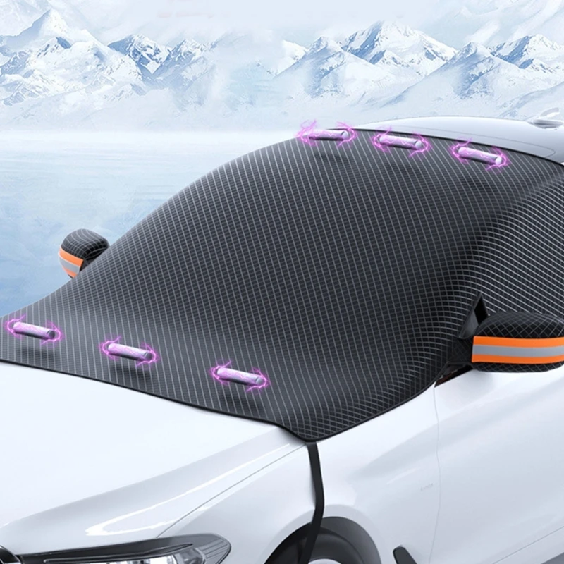 

Windshield Snow Cover Best for Ice Frost & Snow Removal All Weather Winter & Summer Front Window Automotives- Covers