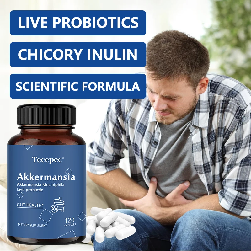 Akkermansia Muciniphila Active Probiotic Capsules, Support Digestion, Intestinal Health, Promote Intestinal Flora Balance 5