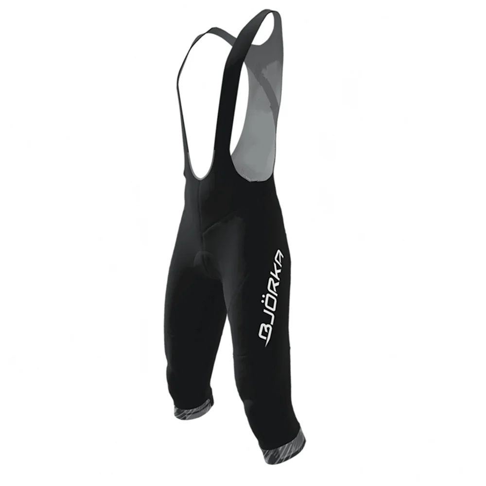 Autumn Men's Cycling 3/4 Bib Shorts Lycra Quick Dry Upf 50+ Bicycle Pants Bretelle Ciclismo Masculino 20D Mtb Road Bike Knickers