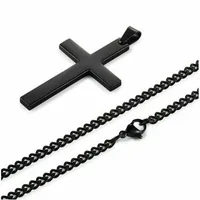 Collier Simple religieux chrétien pour femmes et hommes, pendentif croix vierge marie jésus, chaînes, bijoux à la mode, nouvelle collection 5