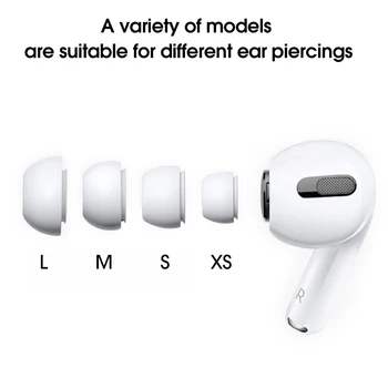 Für Apple AirPods Pro 1 2 Reduzieren Lärm Flüssigkeit Silikon Ohr Tipps für AirpodsPro Noise Reduktion Schutzhülle Ohrhörer Abdeckung — изображение 2