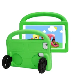 Children's Durable EVA Wheel Tablet Cover for Tab 3 8.0 T310 T311 (Green)