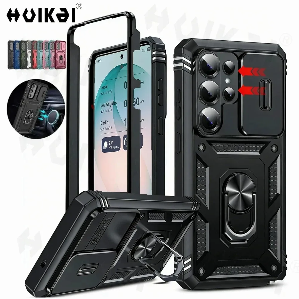 Hülle für Samsung Galaxy S26 Ultra S25 Ultra S24 Plus S25 FE S23 A16 A56 A54 A55 mit Kameraschutz und robusten Abdeckungen