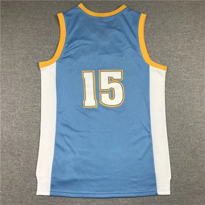 

Anthony Basketball Jersey No.15 7 We Have Your Favorite Name Logo Pattern Mesh Embroidery Material Jump Shot Training Retro Top