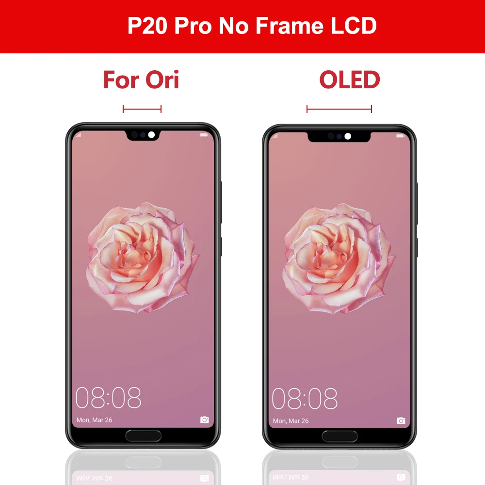 Substituição do conjunto do digitador da tela sensível ao toque, apto para HUAWEI P20 Pro, Ori P20Pro CLT-L29C, L29, L09, AL01, TL01, 6,1