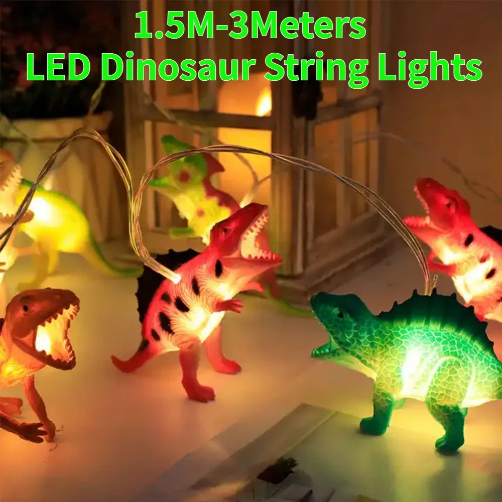 

1.5M-3Meters LED Dinosaur String Lights Fairy Lights USB / Battery Box Kids Bedroom Christmas Birthday Party Decor Light String