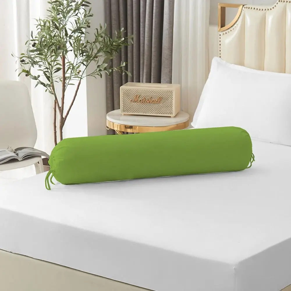 Solid Color Long Cylindrical Pillowcase Removable Washable Bedroom Neck Bolster Pillowslip Household Durable Pillow Case 6