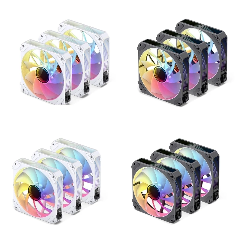 ZG120 3 IN 1 Computer Case Fan ARGB Case Fan 120mm ARGB Case Cooler Fan