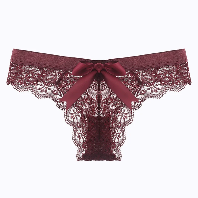 

Lace 's Pure Desire Style Sexy Low Waist Seamless Large Size Women's Briefs Breathable Girl's Underwear Bow