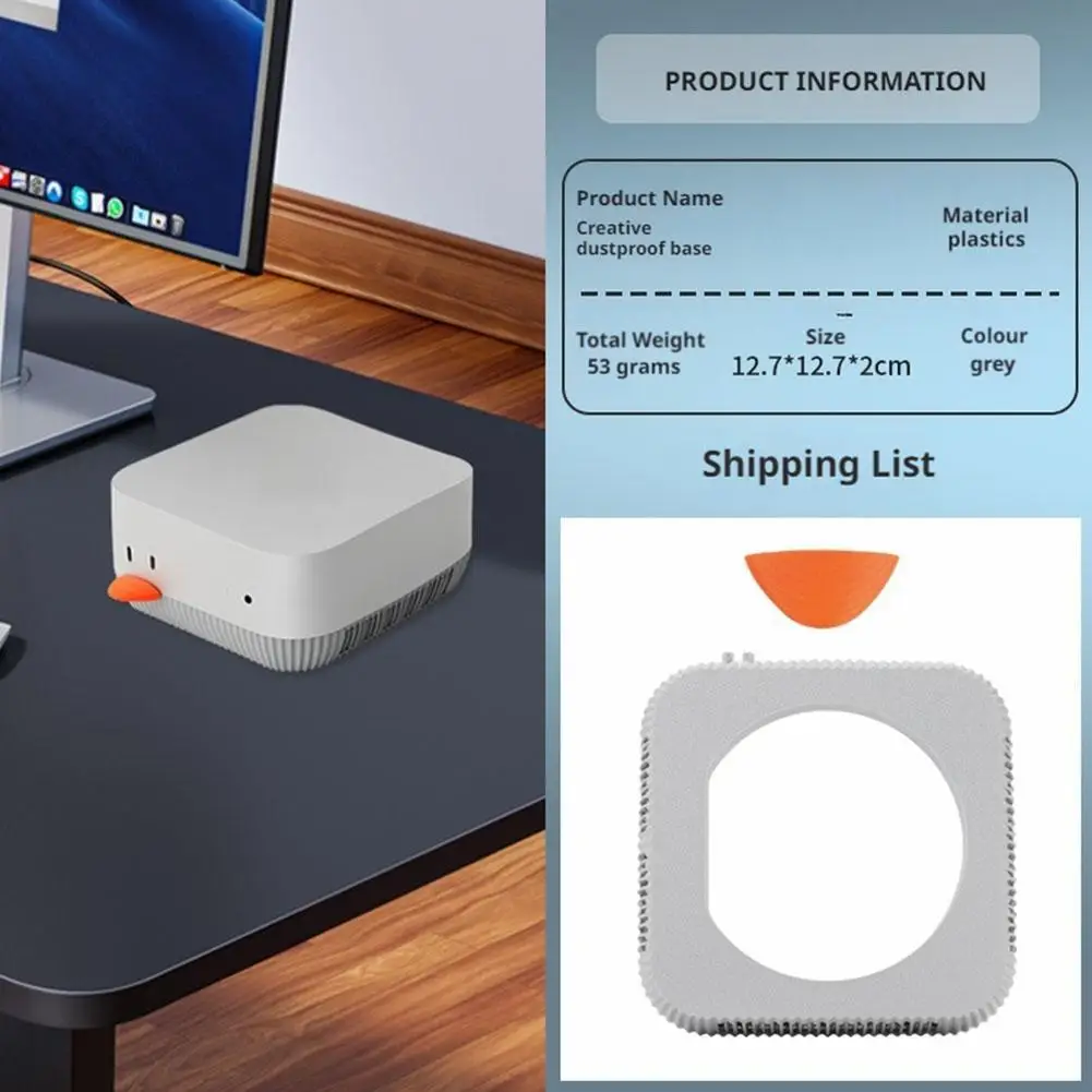 For Macmini M4 Base Bracket 3D Printing Power Button Front Creative Cute Peripherals Computer Desk Accessories