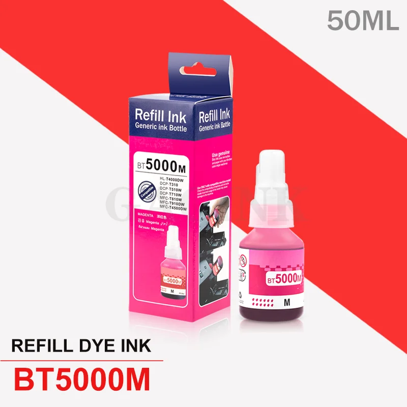 Dye Ink Kit 4Colors/Set For BR DCP T300 T500W For Brother MFC-T800W dye ink kit