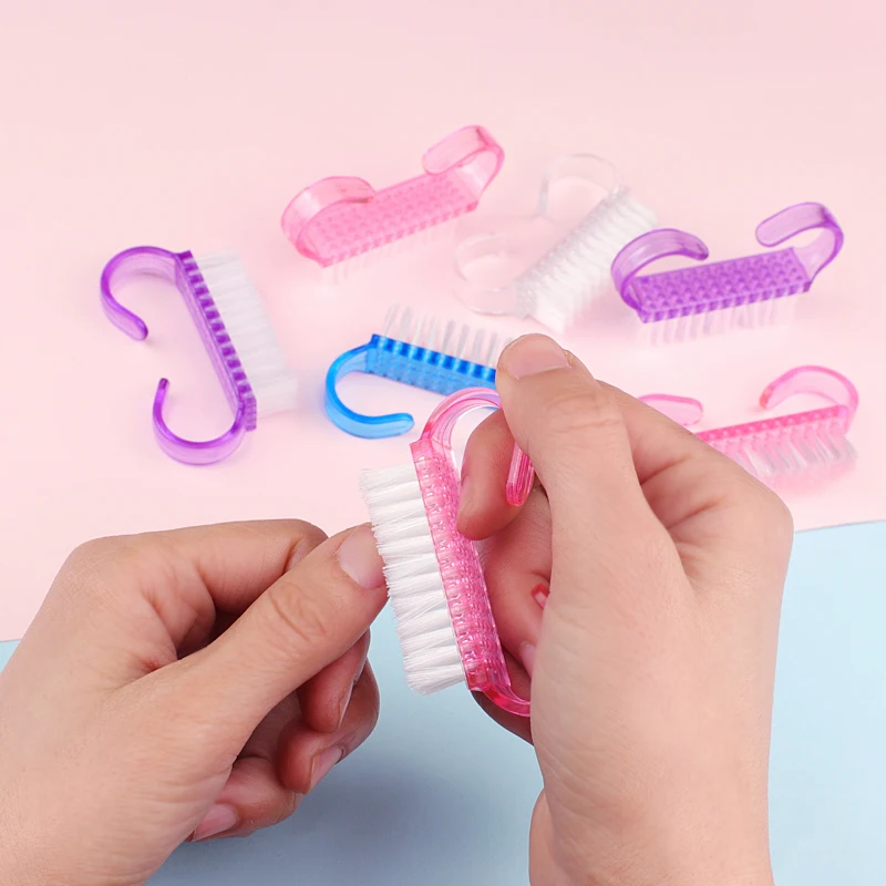 100Pcs Nail Art Brush Nail Dust Power Cleaning Brushes Remover Acrylic Nail Manicure Soft Remove Small Angle Nail Care Tools 4