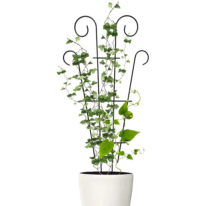 Description Picture 6 of itemMetal Plant Climbing Frame Iron Flower Leaves Support Tutor Stick Plant Pot Fixed Stake Climber Pole Indoor Garden Accesorries