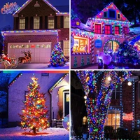 Guirlande lumineuse solaire LED, imperméable, pour l'extérieur, décoration de jardin, féerique de noël 4