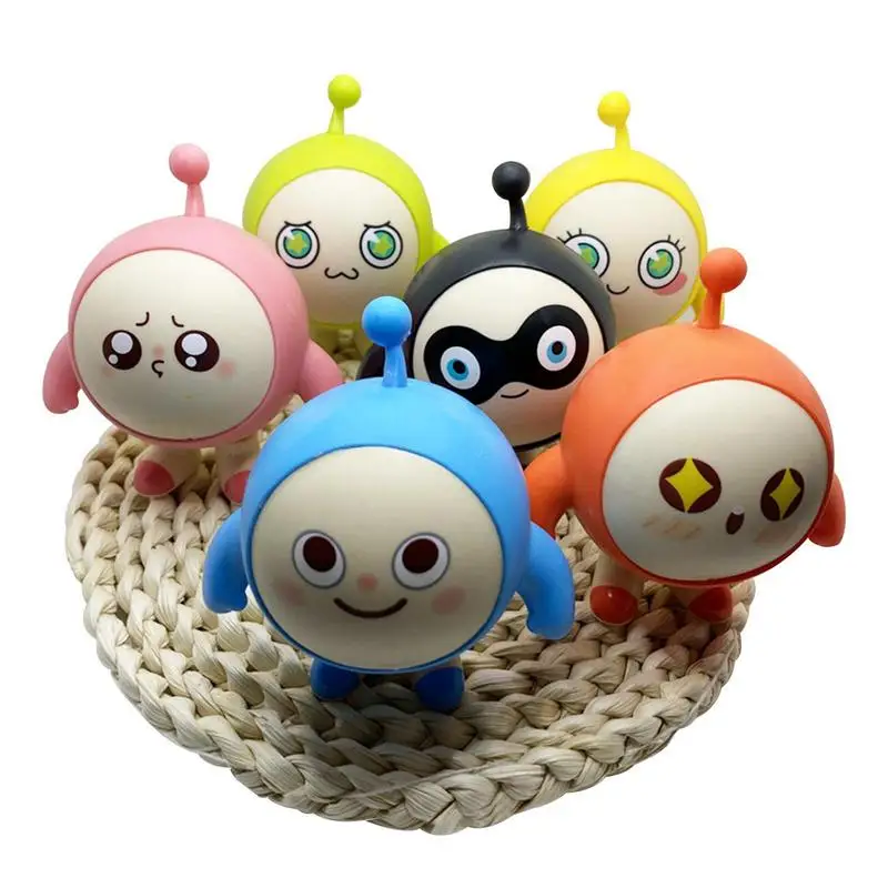 

6Pcs Cartoon Eggman Toys exquisite cute Eggman dolls Playset kids Figurines Toys for Halloween Christmas Birthday Party Favor