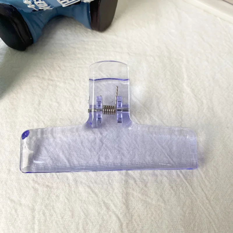 Simple Transparent Acrylic Clips Minimalist Style Spring Clips Student Teacher Stationery School Office Paper paper clips