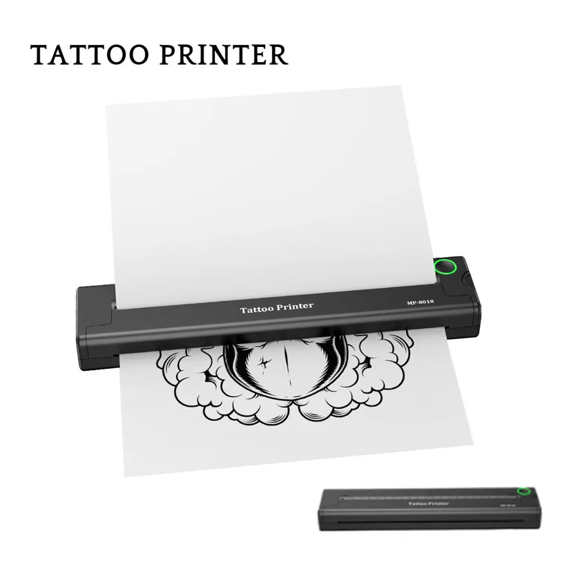 Wireless Bluetooth Tattoo Transfer Printer Machine Thermal Printer Inkless Portable Thermal Stencil Maker Thermal Copier Paper