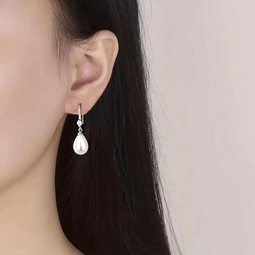 Water Drop Shape Imitation Pearl Earrings Women Bridal Wedding Jewelry Gifts