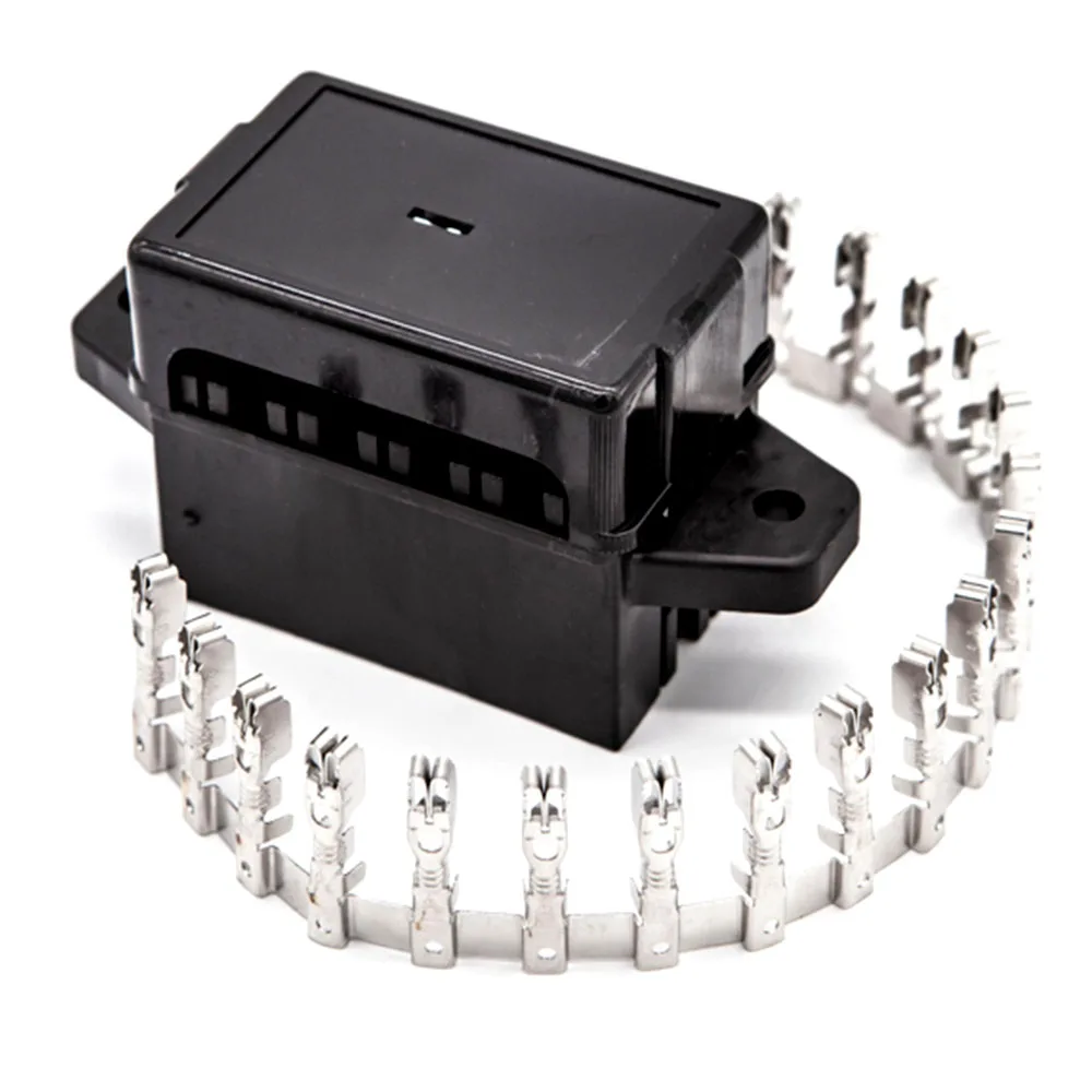 Fuse Box Holder With 18pcs Terminals For Cars