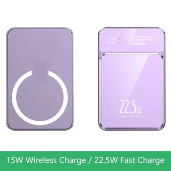 Power Bank Magnetico 30000mAh 22.5W, Caricatore Wireless Rapido per iPhone16 15 14 13 Samsung S23 S22 Xiaomi, Batteria Portatile